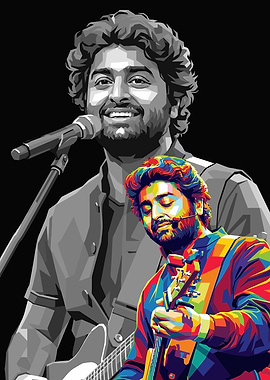 Arijit Singh Pop Art Portrait