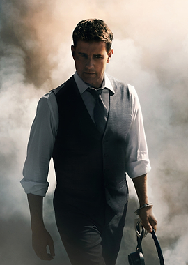 tom cruise in Suit Holding Handcuffs