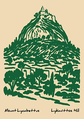 Mount Lycabettus Sketch