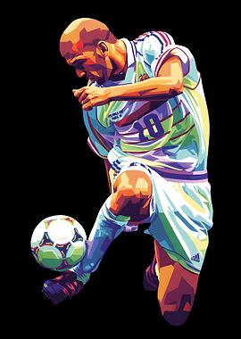 Zinedine Zidane Pop Art