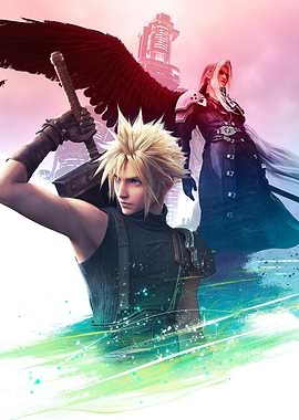 Cloud Strife and Sephiroth