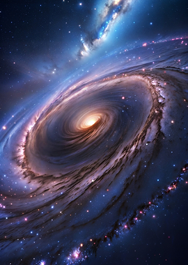 Swirling Galaxy in Deep Space
