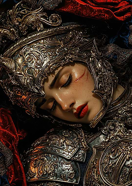 Warrior Woman in Ornate Armor DARK SOUL