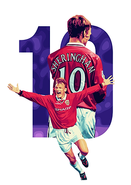 Teddy Sheringham Manchester United Pop Art
