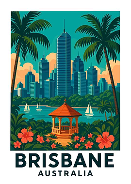 Brisbane Australia Cityscape Travel
