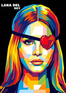 Lana Del Rey Pop Art Portrait