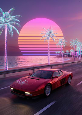Retro Sunset Drive