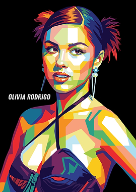 Olivia Rodrigo Pop Art Portrait