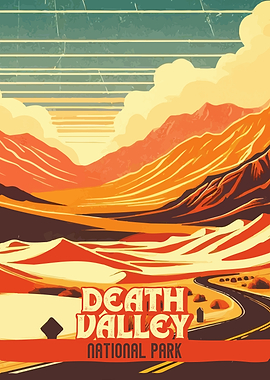 Death Valley National Park Vintage Poster