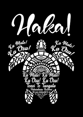 Haka Turtle Text Art