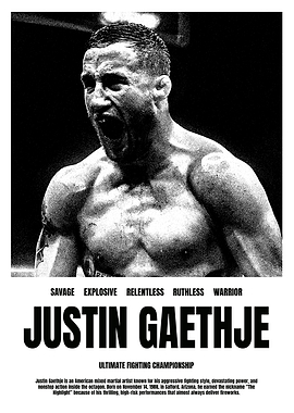 Justin Gaethje UFC Poster