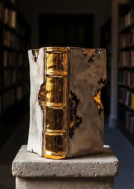 Kintsugi Book Sculpture
