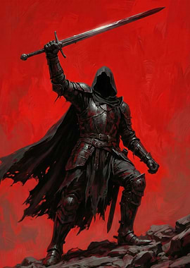 Dark Knight with Sword