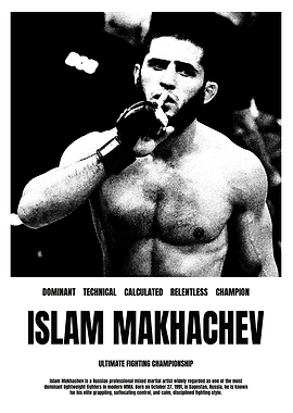 Islam Makhachev UFC Poster