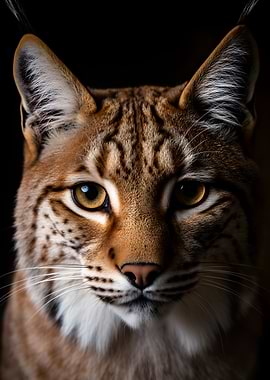 Close-up Portrait of a Lynx