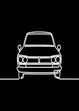 Minimalist Car Outline