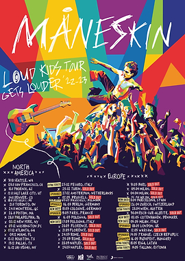 Måneskin Loud Kids Tour Poster