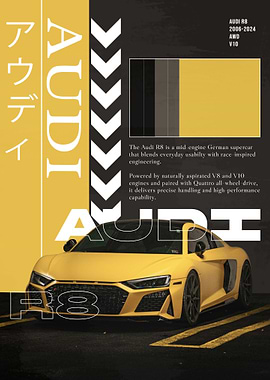 Audi R8 Supercar Poster