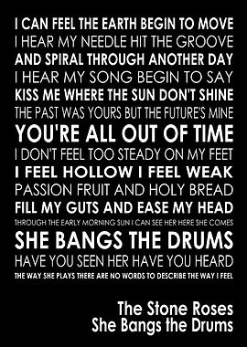 The Stone Roses She Bangs the Drums Lyrics