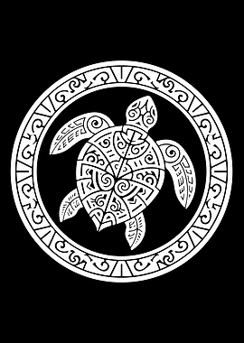 Tribal Turtle Emblem
