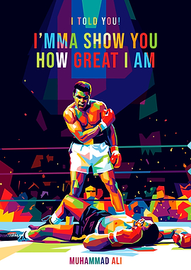 Muhammad Ali Boxing Pop Art