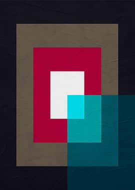 Geometric Abstract with Overlapping Rectangles