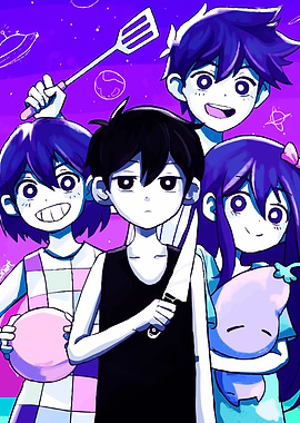 Omori Characters with Knife and Spatula
