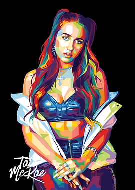 Tate McRae Pop Art Portrait