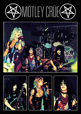 Motley Crue Band Portrait