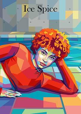 Ice Spice Pop Art Portrait