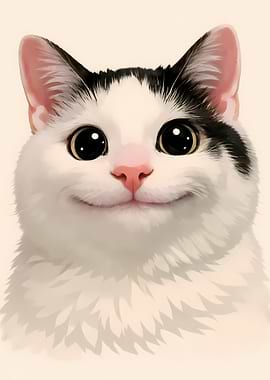 Cute Cat with Big Eyes