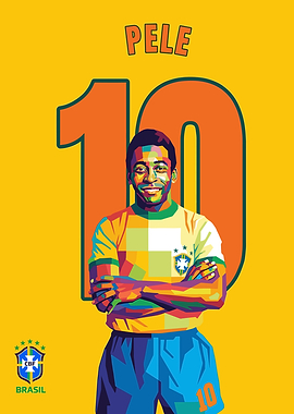Pele Pop Art Portrait