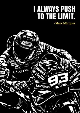 Marc Marquez Motivational Poster