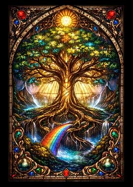 Tree of Life Stained Glass