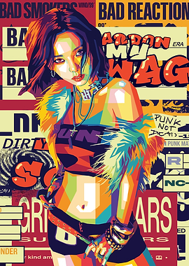 Pop Art Portrait of a Woman