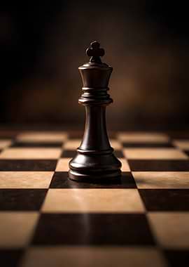 Single Chess King on Board