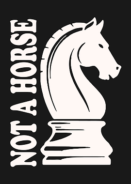 Chess Knight with Text