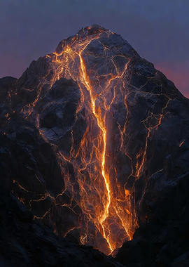 Volcanic Mountain Eruption
