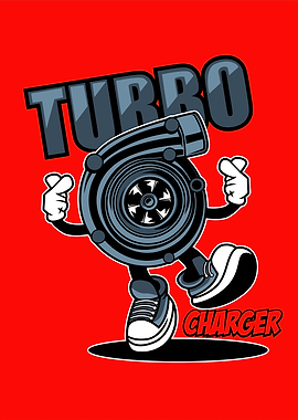 Cartoon Turbocharger