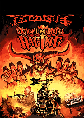 Extreme Metal Racing Game Art