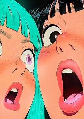 Anime Girls with Shocked Expressions