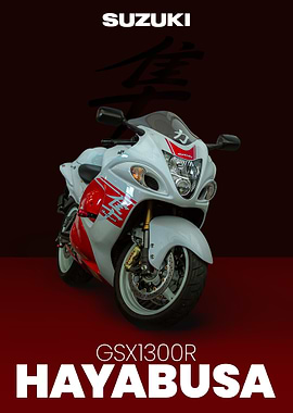 Suzuki Hayabusa Motorcycle Poster