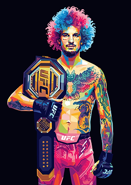 Sean O'Malley UFC Champion Pop Art