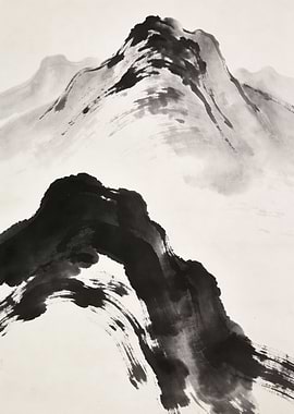 Ink Wash Mountains