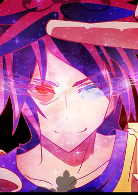 Anime character with cosmic hair