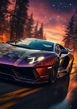 Supercar Driving at Sunset