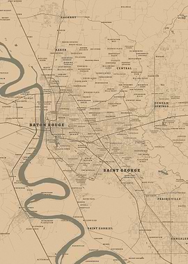 Baton Rouge and Saint George, Louisiana