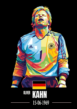 Oliver Kahn Pop Art Portrait