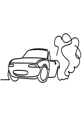 Car Emitting Smoke