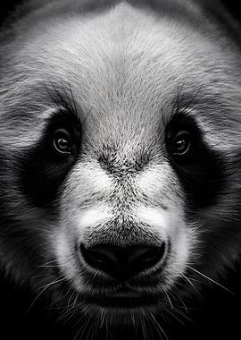 Close-up Panda Portrait